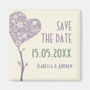 Love Tree  Wedding Save the Date Magnet