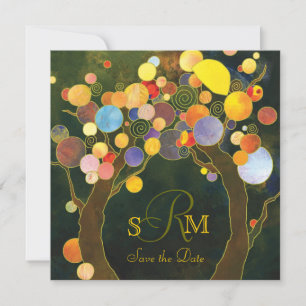 Love Trees Monogram Wedding Save The Date