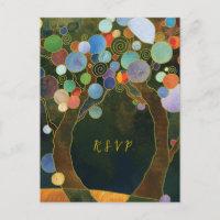 Love Trees Rustic Wedding Meal Choice RSVP