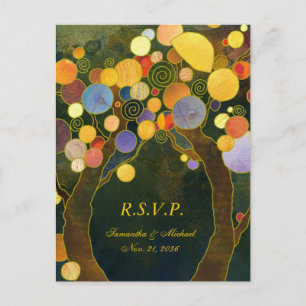 Love Trees Wedding Menu Choice RSVP