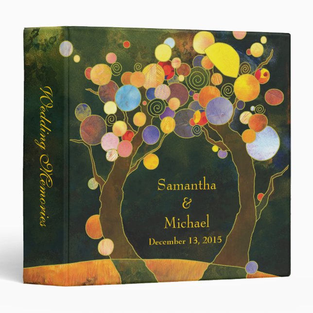 Love Trees Wedding Photo Binder (Front/Spine)