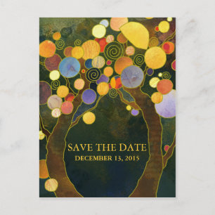 Love Trees Wedding Save the Date Postcards