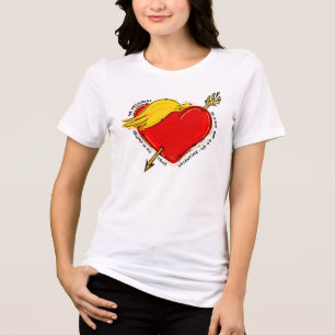 Love Trump Valentine's Day 45 47 Mr President Red Tri-Blend Shirt