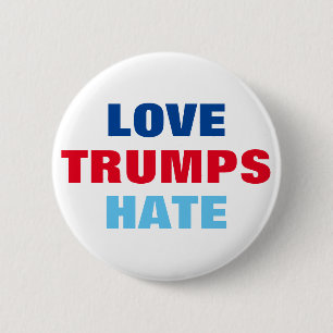 Love Trumps Hate 2 Inch Round Button