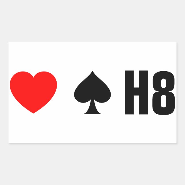 LOVE TRUMPS HATE - <3 <3< H8 STICKER (Front)