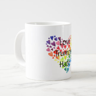 Love Trumps Hate Jumbo Mug