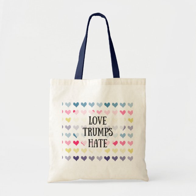 Love trumps hate (tote) tote bag (Front)
