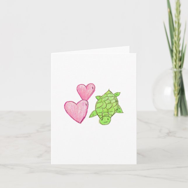 Love Turtle Thank You Card (Front)