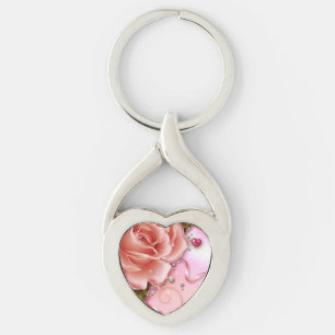 Love Twisted Heart Keychain