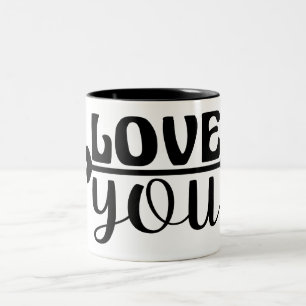 LOVE. Two-Tone COFFEE MUG