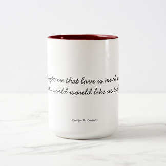 Love Two-Tone Coffee Mug