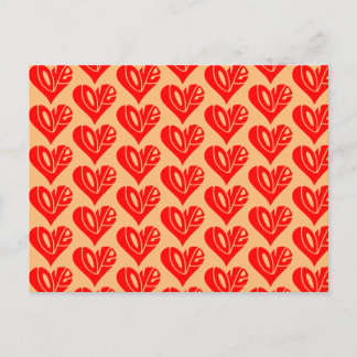 Love Typography in Heart Shape Postcard