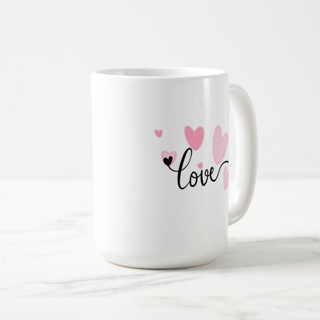 LOVE Typography Mug (Front Right)