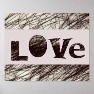love typography quote poster word art