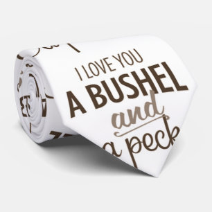 ***LOVE U A BUSHEL AND A PECK*** ANNIVERSARY TIE