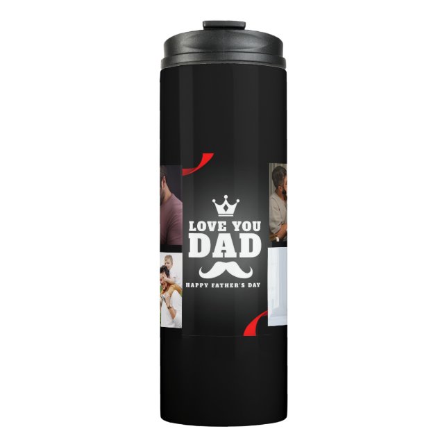 Love u dad happy father's day thermal tumbler (Front)