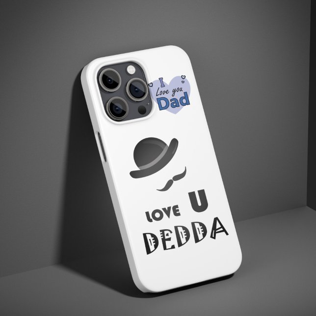 Love U Dedda –  Special Father's Gift, Elegant Case-Mate iPhone Case (Creator Uploaded)