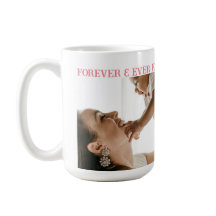 Love U Mom! Custom 2 Photo Coffee Mug