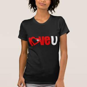 "love U" sparkle be mine valentine text top