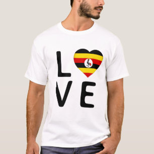 Love - Uganda Flag T-Shirt