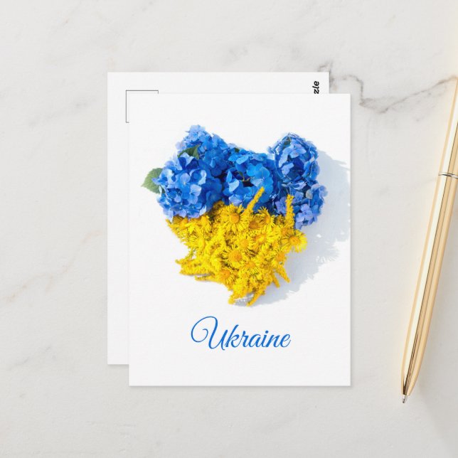 Love Ukraine. Art Postcard (Front/Back In Situ)