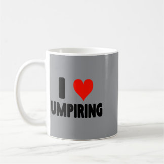 Love Umpiring Heart Cute Funny Soccer Basball Coffee Mug