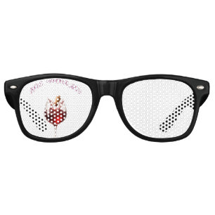 Love Uncorked Elegant Wine Splash Retro Sunglasses