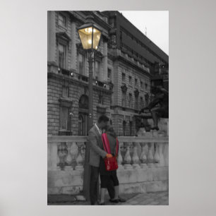 Love under a street light poster