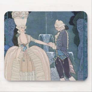 Love under the Fountain, illustration for 'Fetes G Mouse Pad