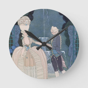 Love under the Fountain, illustration for 'Fetes G Round Clock
