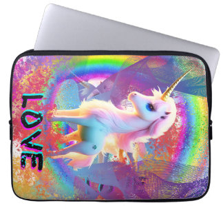 Love Unicorn Rainbow Laptop Sleeve