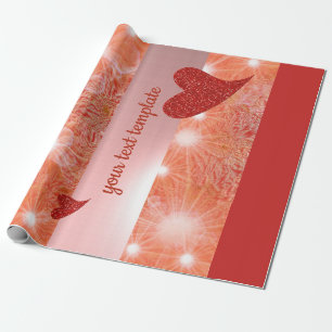 love,unique, glossy Wrapping Paper, colourful, Paper