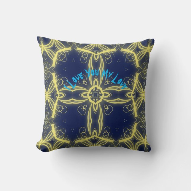 Love Unique Luxury Living Throw Pillows (Front)