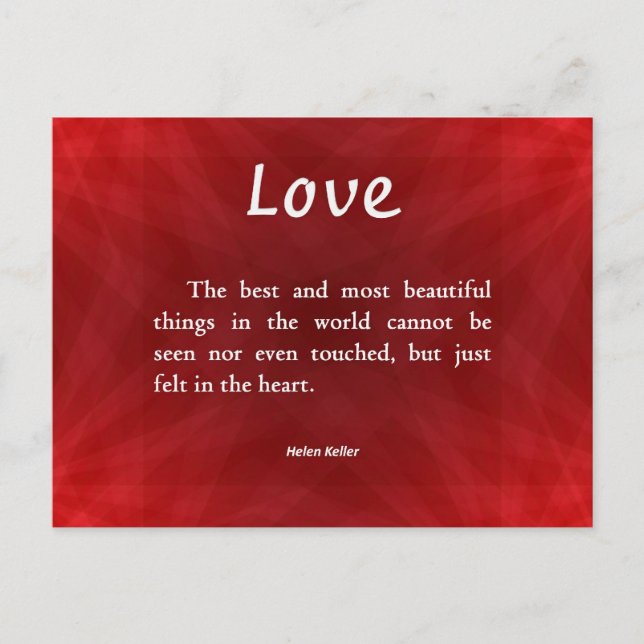 Love Unseen Postcard (Front)