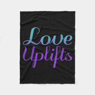 Love Uplifts Suicide Prevention Awareness Design Fleece Blanket