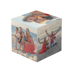 "LOVE US" Family Photo PERSONALIZE Cube