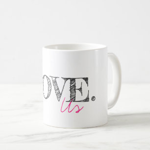 LOVE US Modern Typography Couple Valentine Fun Coffee Mug