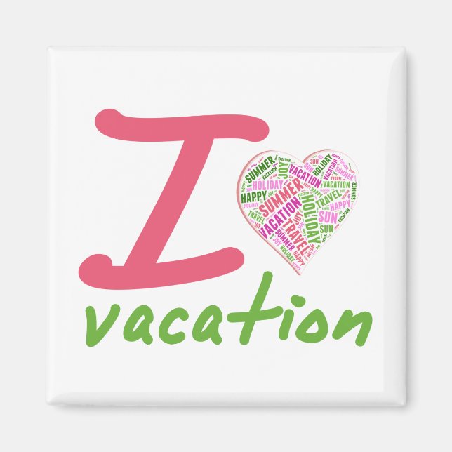 Love vacation magnet (Front)