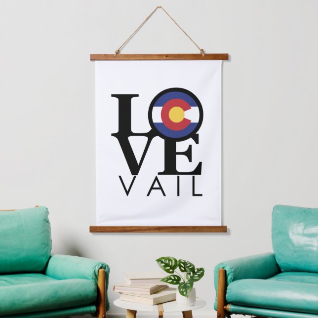 LOVE Vail  Colorado Hanging Tapestry (Living Room)