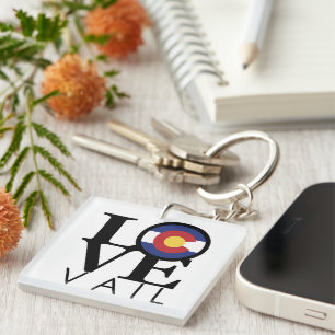 LOVE Vail Colorado  Keychain