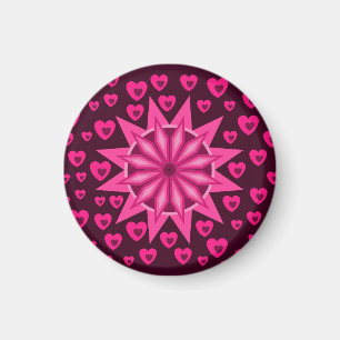LOVE VALENTINE, BIRTHDAY PARTY GIFT WITH HEARTS MAGNET