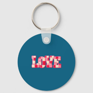 Love Valentine Cute Girl Wife Illustration Keychain