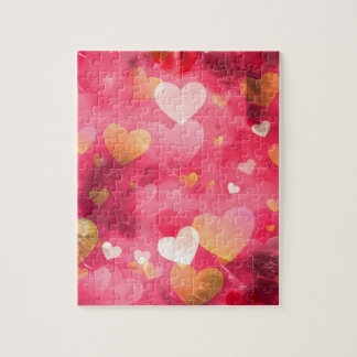Love, Valentine, Day, Heart, Women, Pink, Rose Jigsaw Puzzle
