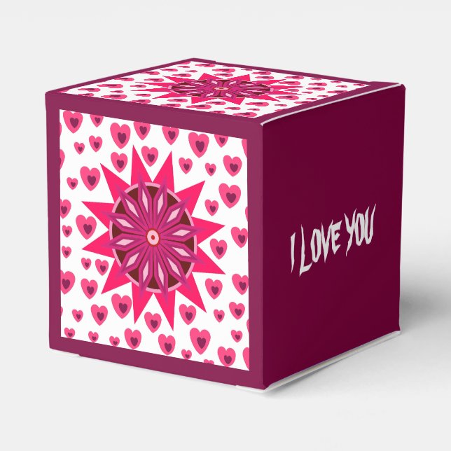 LOVE VALENTINE GIFT TO GIRLFRIEND BOYFRIEND FRIEND FAVOR BOX (Back Side)