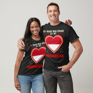 Love Valentine Heart Stolen Indonesian Gift T-Shirt
