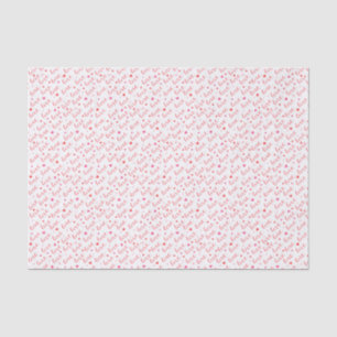 Love Valentine Pink Red Hearts Tissue Paper