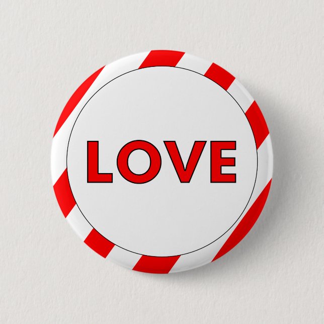 Love Valentines Day 2 Inch Round Button (Front)