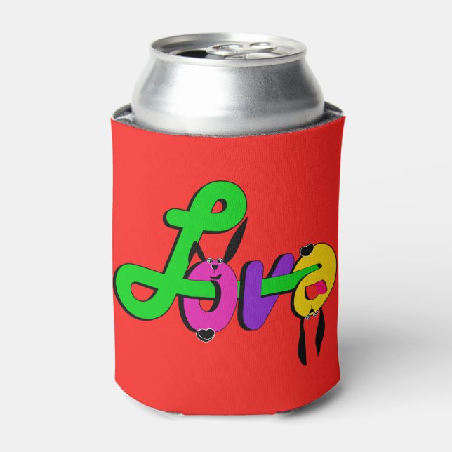 Love, Valentine's day Can Cooler (Can Front)