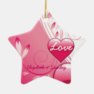 Love Valentine's Day coeurs tournois ornement pers