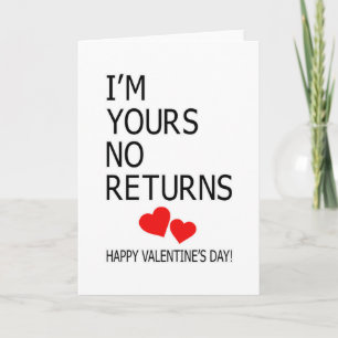 Love Valentine's Day Cute Couples Heart Funny Gift Card